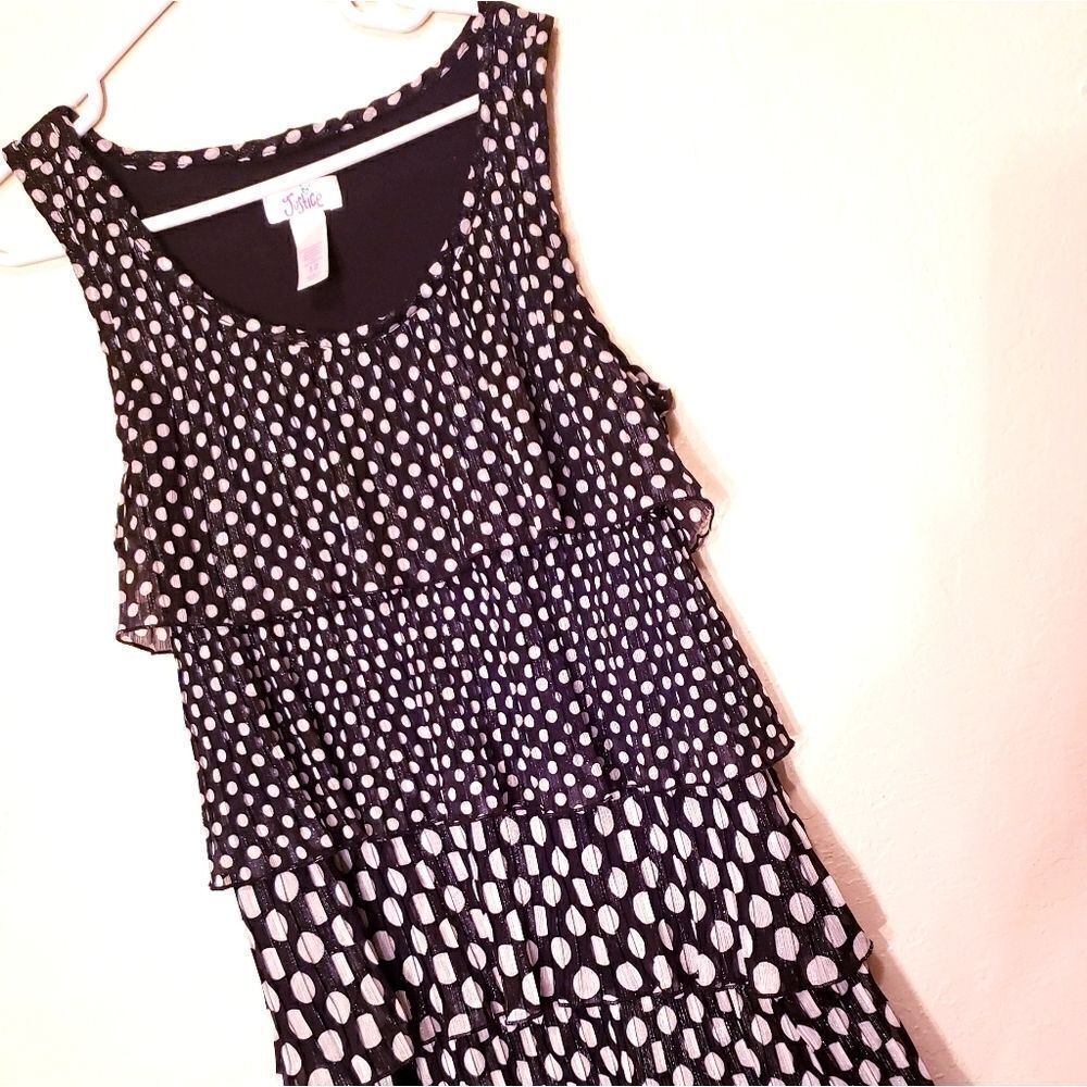 Justice polka dot dress 12